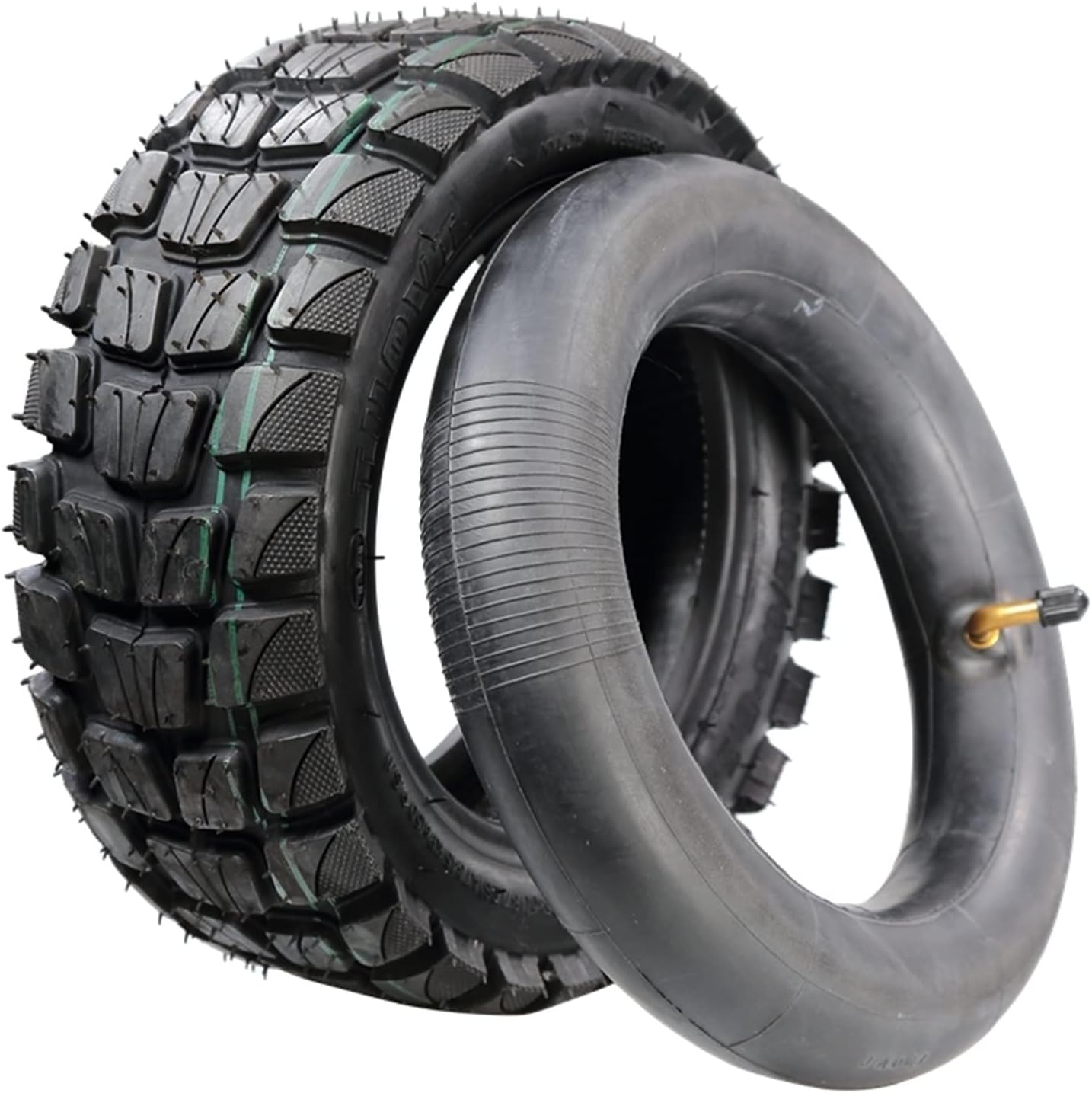11-inch Semi-off-road Pneumatic Tires, Pneumatic Tubeless Tires Compatible With VSETT 11+ Scooter parts and accessories(1 OUTER TIRE) (1 OUTER TIRE One Size)