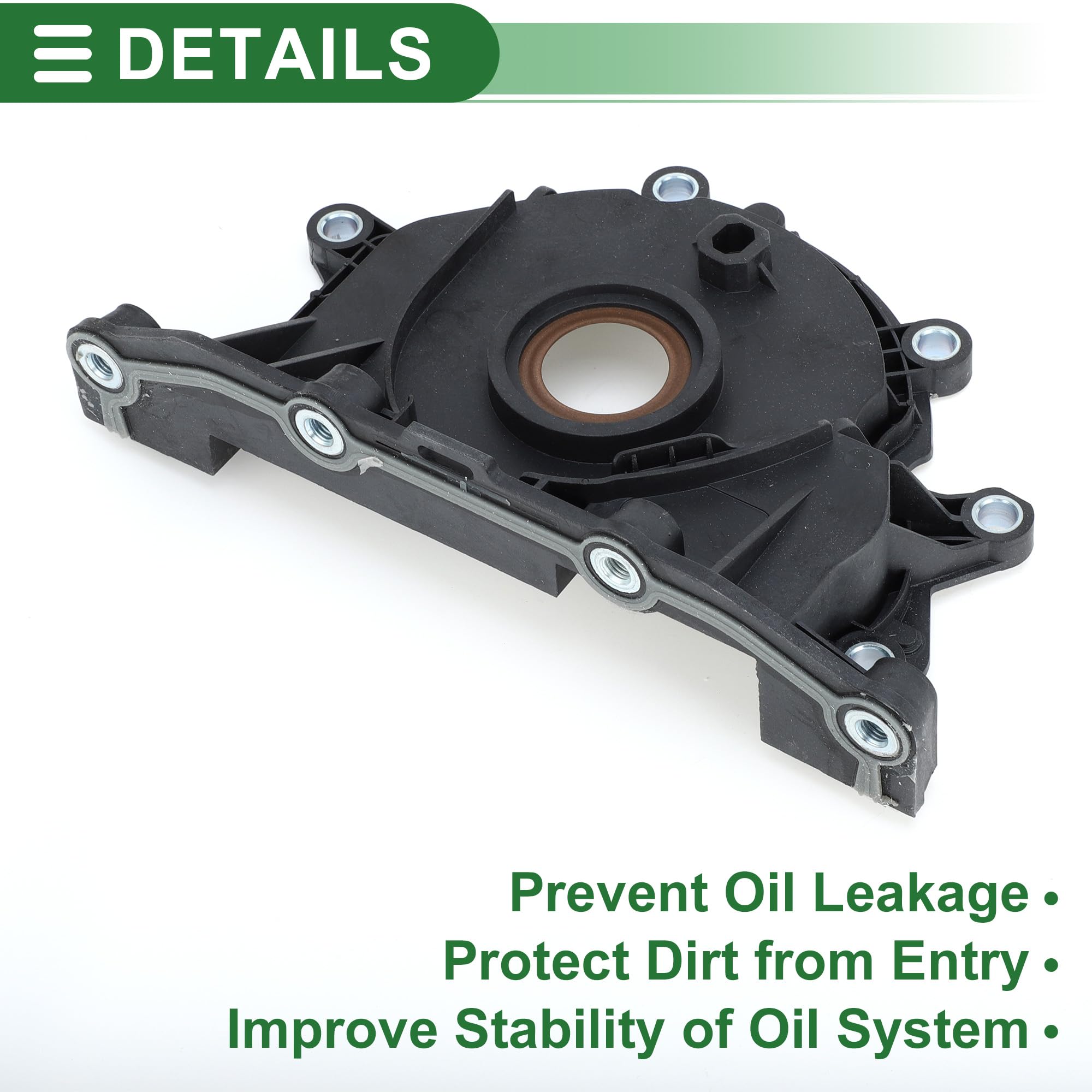 Motoforti Guarnizione dell'albero motore con flangia Guarnizione principale per A3 2015-2016 No.04L103151A