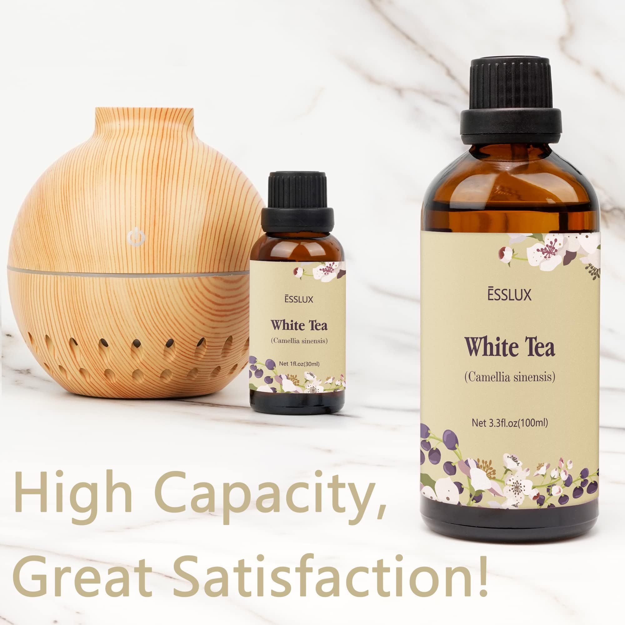 Amazon.com: White Tea Essential Oil 100ml (3.3 Fl Oz), ESSLUX