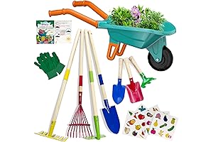 Kids Wheelbarrow Gardening Tools Set