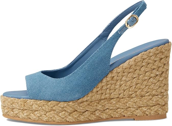 Stuart Weitzman Island Peep-Toe Espadrille Wedge | Casual Sandals
