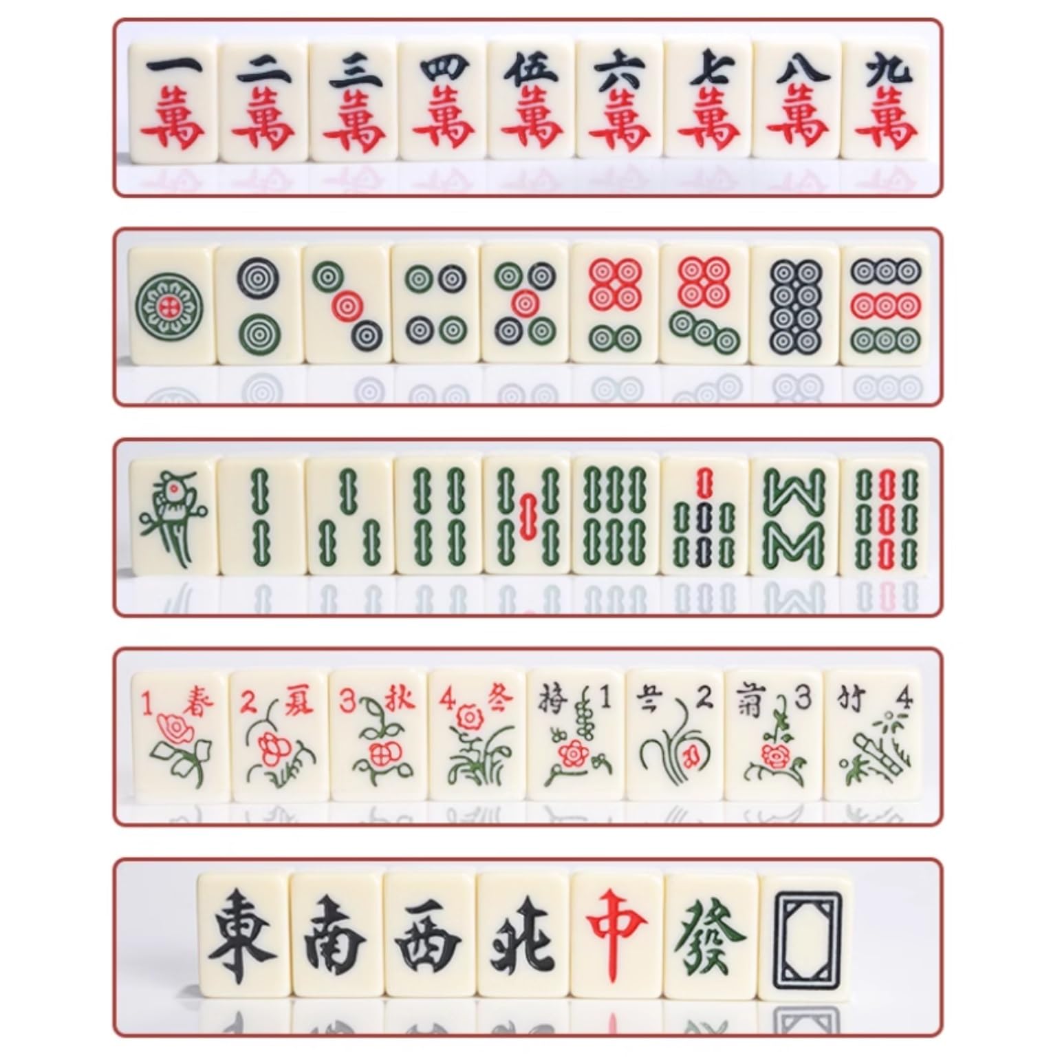 Mahjong Zestaw 144 Płytek Mahjong Gra Towarzyska Tradycyjna Gra Ze Składanym Stołem Zestaw Mahjong(Oranje)