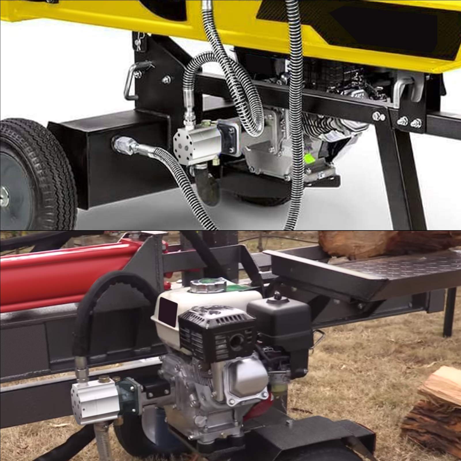 Bestauto Hydraulic Wood Splitter Pump 3000 PSI 2 Stage Log Splitter