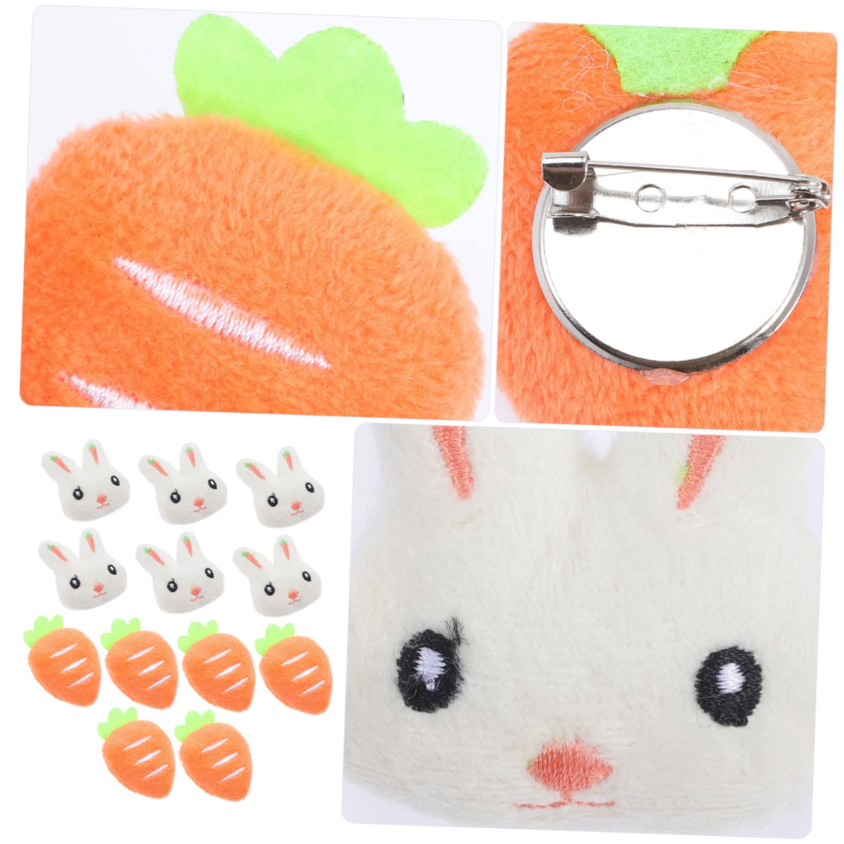 60 Piezas Broche De Conejo Alfiler De Mochila Infantil para Mochilas Linda Mochila Solapa De Pascua De Dibujos Animados Alfiler De Bufanda Ropa Felpa Perder Sombrero Decoraciones