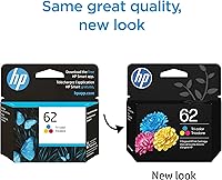 Vista 2 de HP 62- Cartucho de tinta tricolor original (C2P06AN).