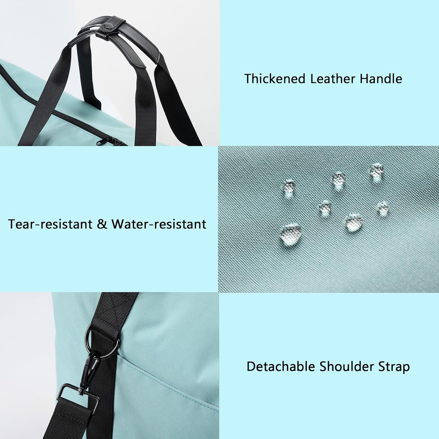 Travel Duffle Bag Weekender Bag with Shoe Compartment, Waterproof Travel Bag, Carry on Overnight Tote Bag