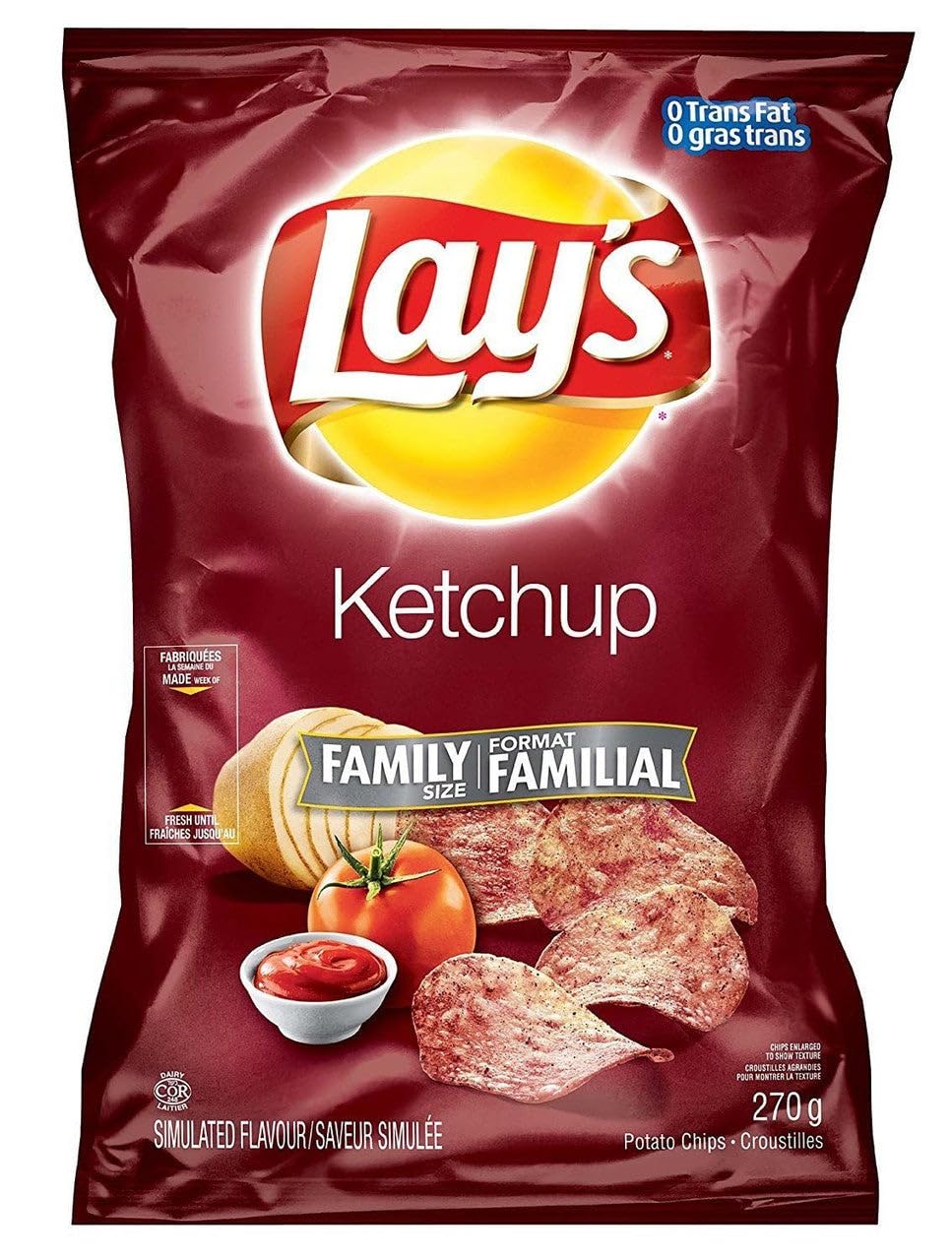 Canadian Lays Ketchup Chips (Imported From Canada) 1