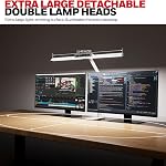 Honeywell LED Desk Lamp with Base - HJ1WT Sunturalux Eye-Caring Architect Desk Lamp for Home Office, 1200LM Computer Desk Light 4 Color Modes Stepless Dimming Task Desk Light with Timer White