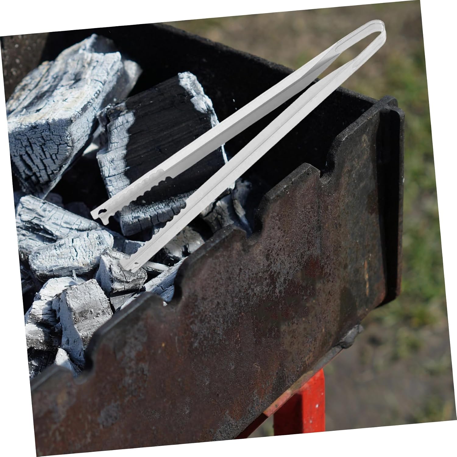Fire Pit Tongs Heavy Duty Outdoor Fire Tools for Camping Bonfire Fireplace Long Handle Clamp Firewood Tongs Tools