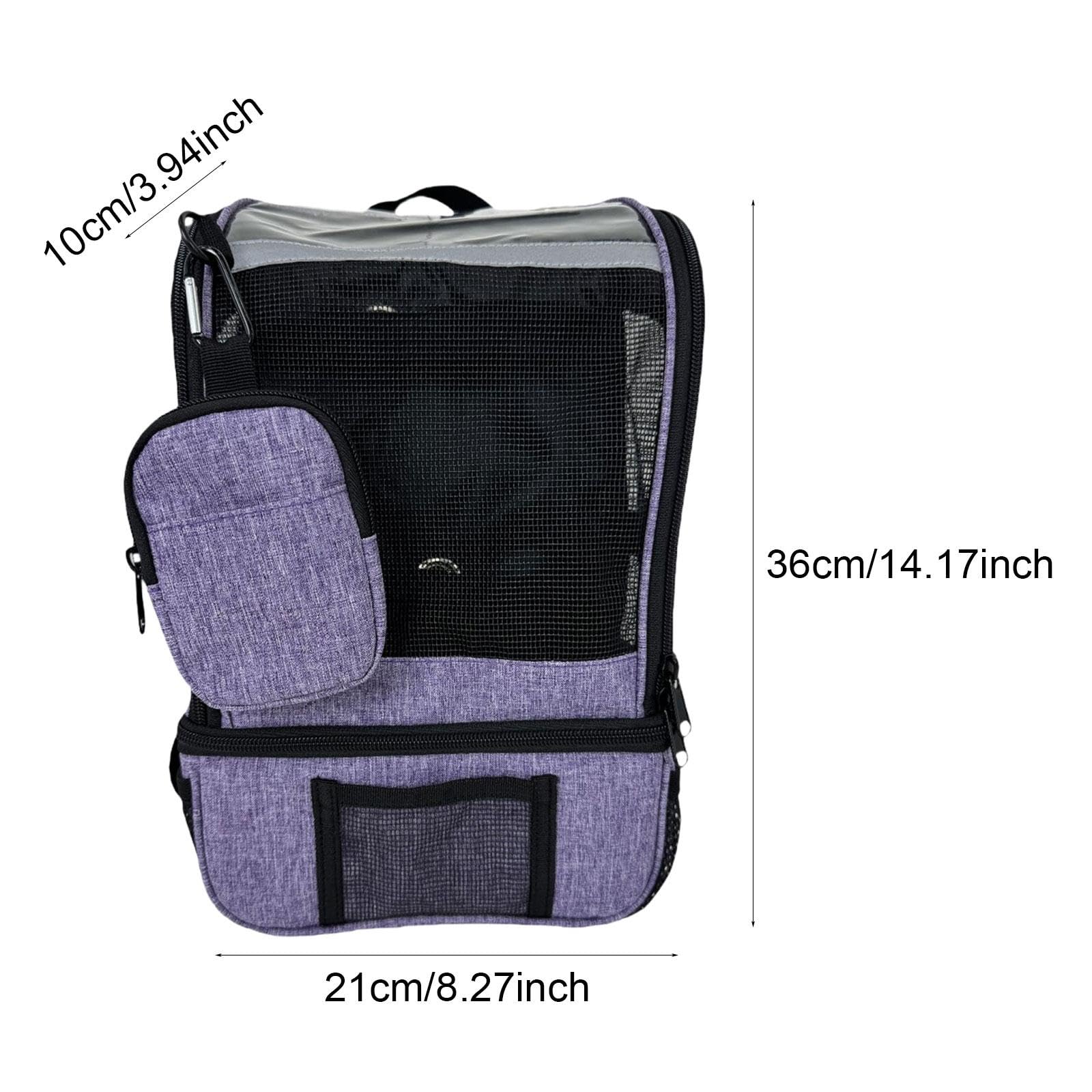 perfk Mochila para concentrador de oxígeno, bolsa de transporte con correa ajustable para el hombro, bolsa ligera para máquina de oxígeno, para