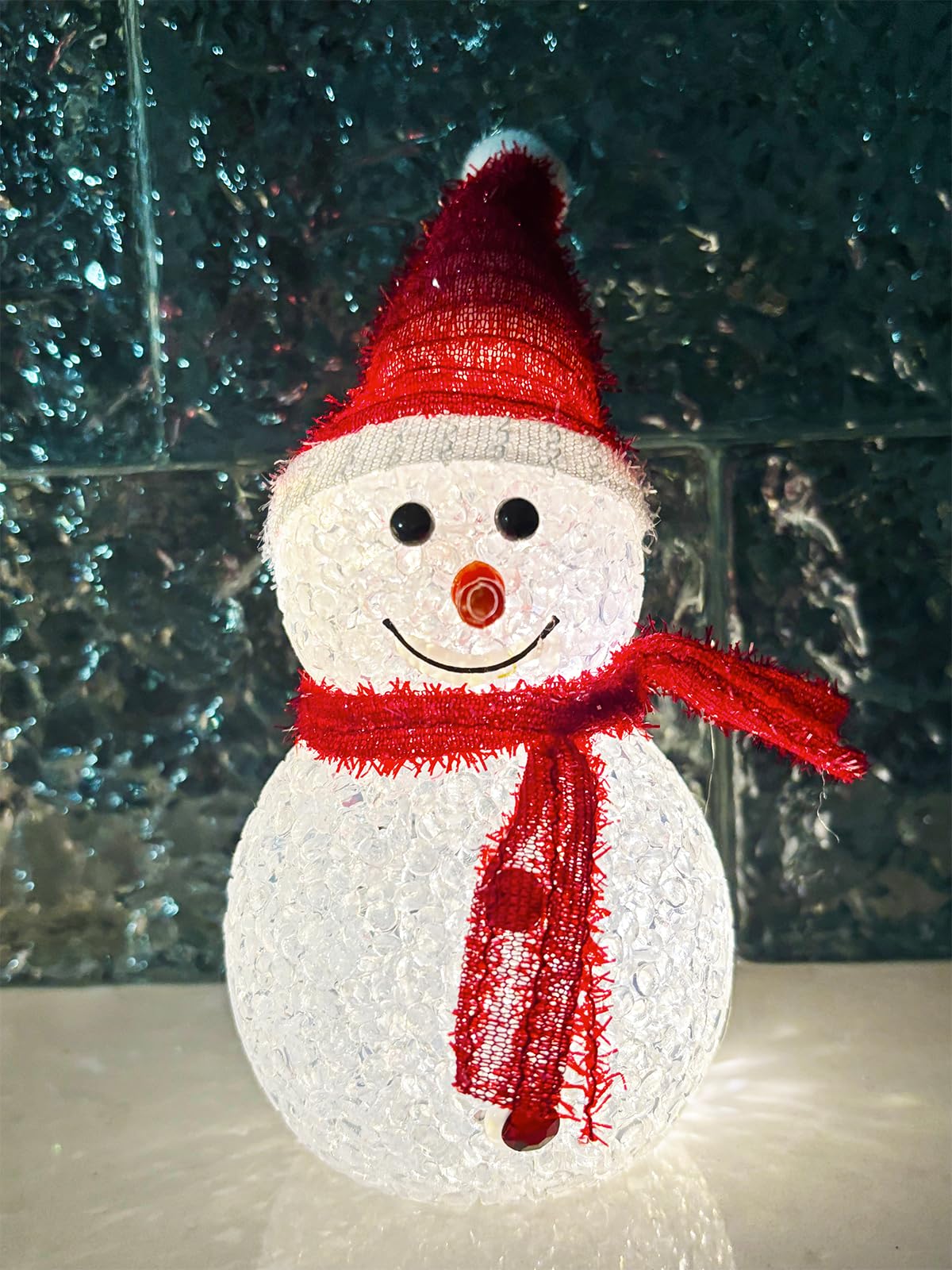 Amazon.co.jp: Lanito 雪だるまランタン 卓上置物 LED キャンドル