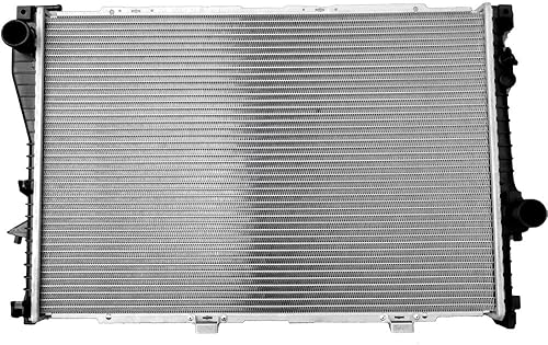 SCITOO Ventilador de refrigeración de 10 pulgadas + radiador 1401 apto para 1997-1998 para B-M-W para 528i