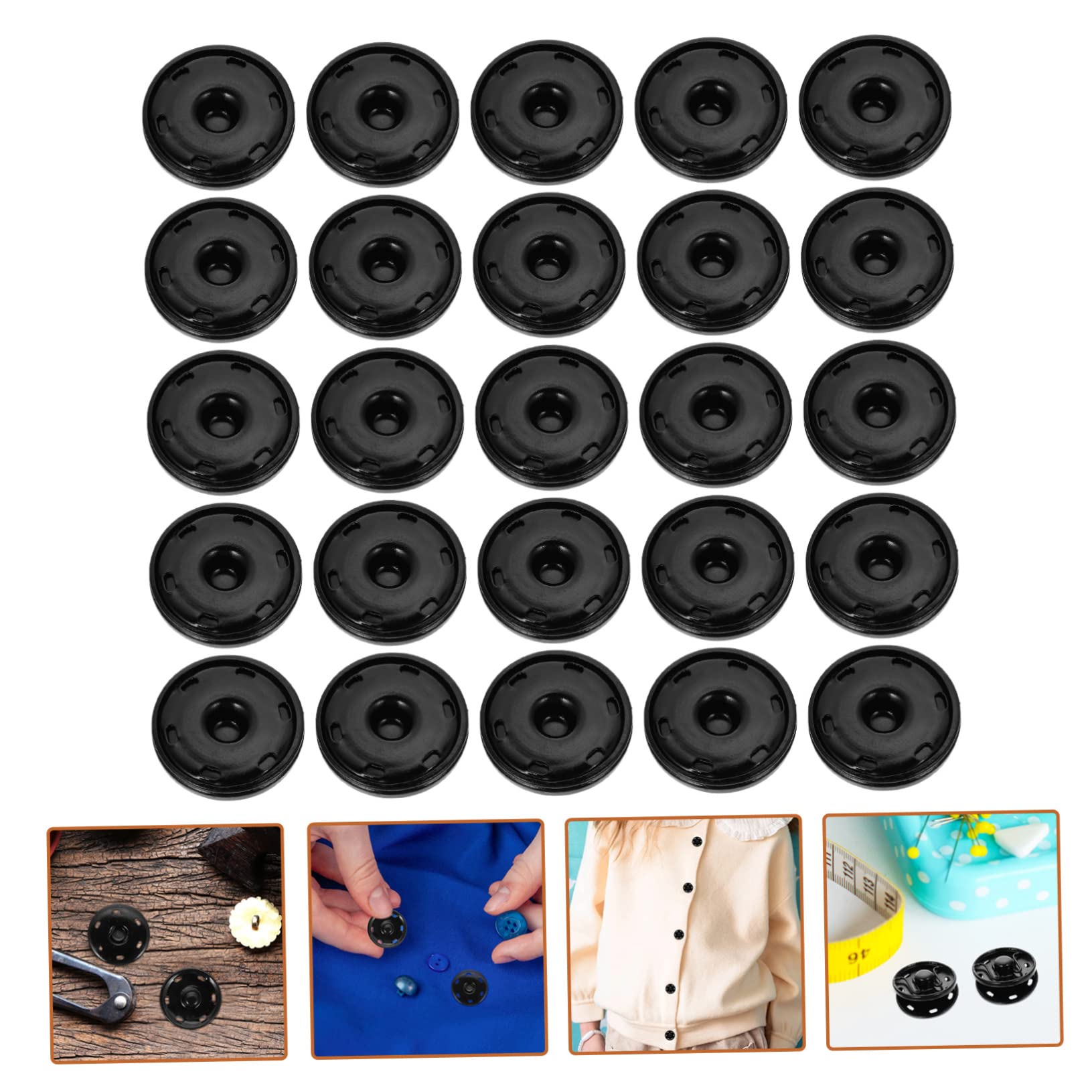 SHINEOFI 100stücke Druckknöpfe Für Nähprojekte Robuste Und Langlebige Knöpfe Für Jacken Jeans Und Taschen Einfache Montage Und Elegantes Design