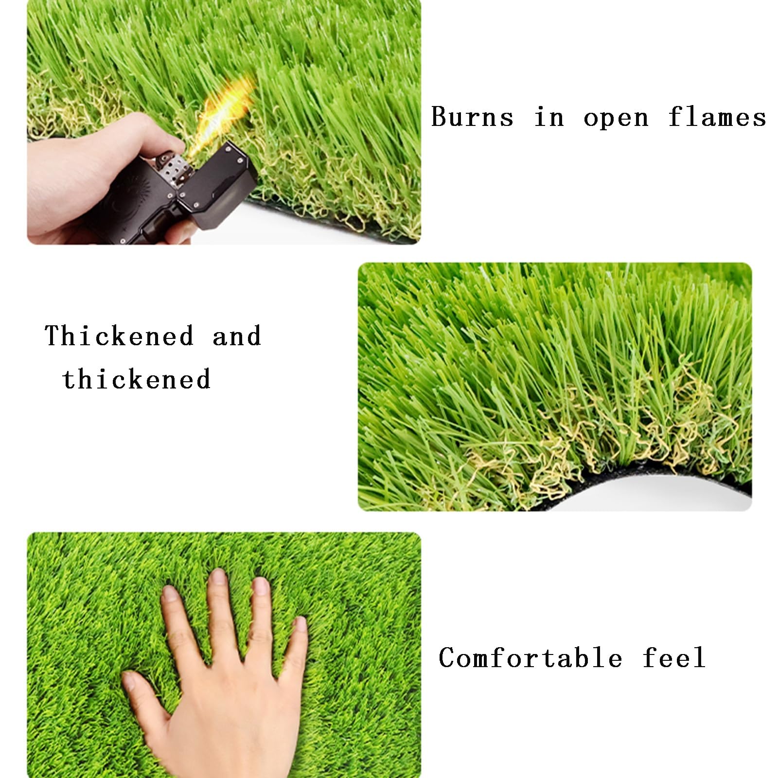 Questo Prato Sintetico di Ricambio a Bassa Manutenzione con Fori di drenaggio, Realistico, è Ideale per Giardini, patii e balconi (2x6x9 Piedi).
