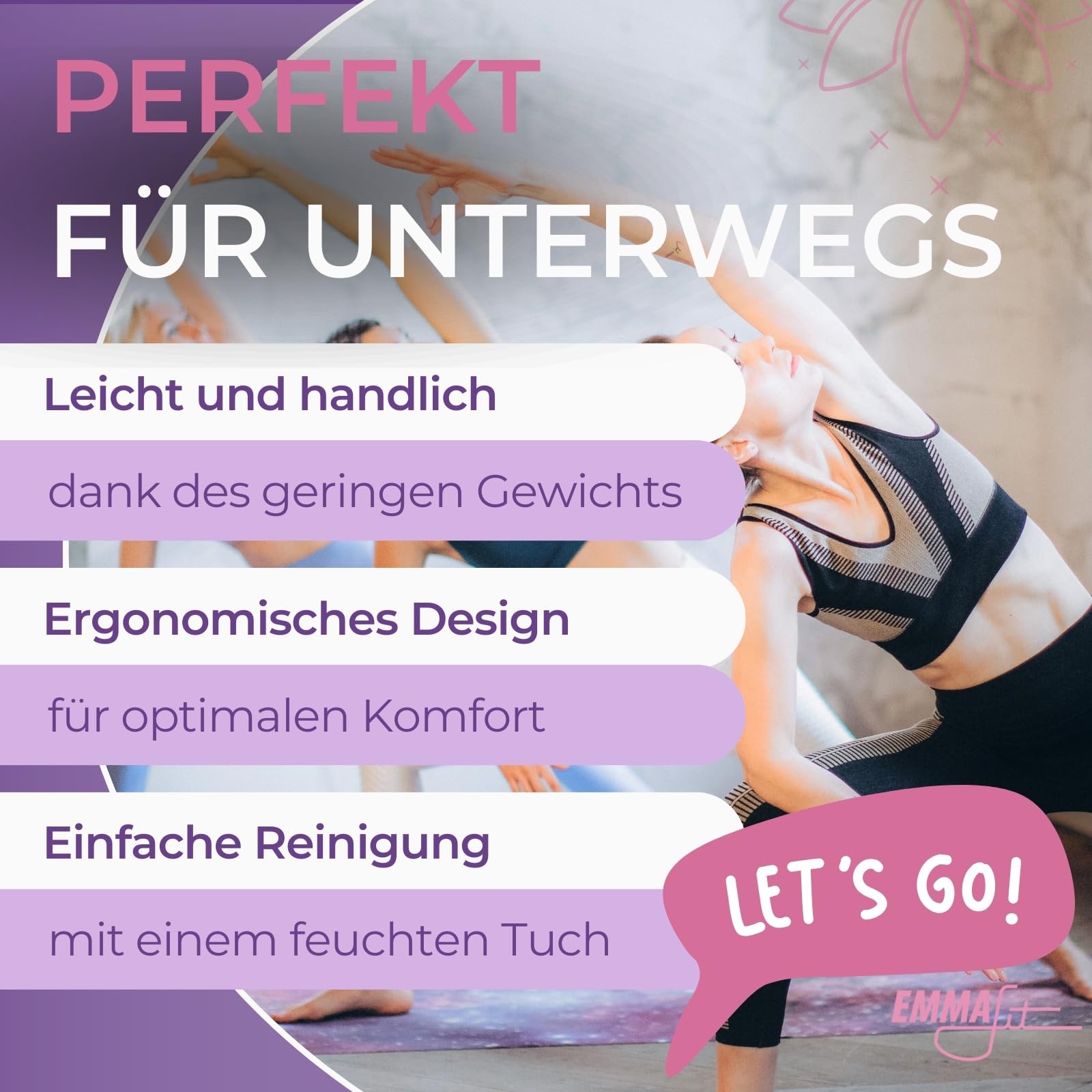 EMMAfit Kork Halbkugel I Balance Ball für Yoga I hochwertige Fitness Halbkugel aus Kork für Balance Training I nachhaltige Balance-Halbkugel für Gleichgewichts- & Fitnesstraining