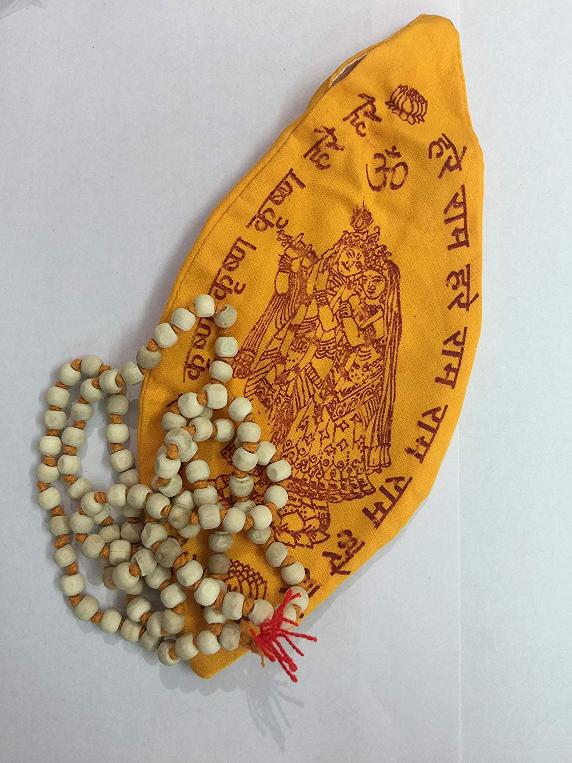 Hare Krishna Prayer Beads - Vrindavan Cotton Rosary -1