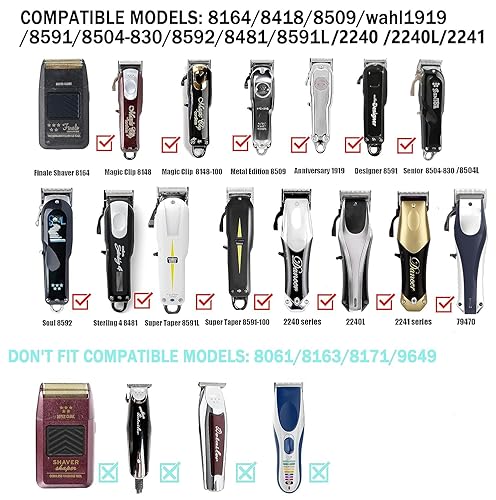 Miniatura 6 de Cargador de repuesto de 4 V para Wahl Magic Clip Senior Sterling-4 Designer 100th Aniversary Metal Edition Clipper, cable de carga profesional para