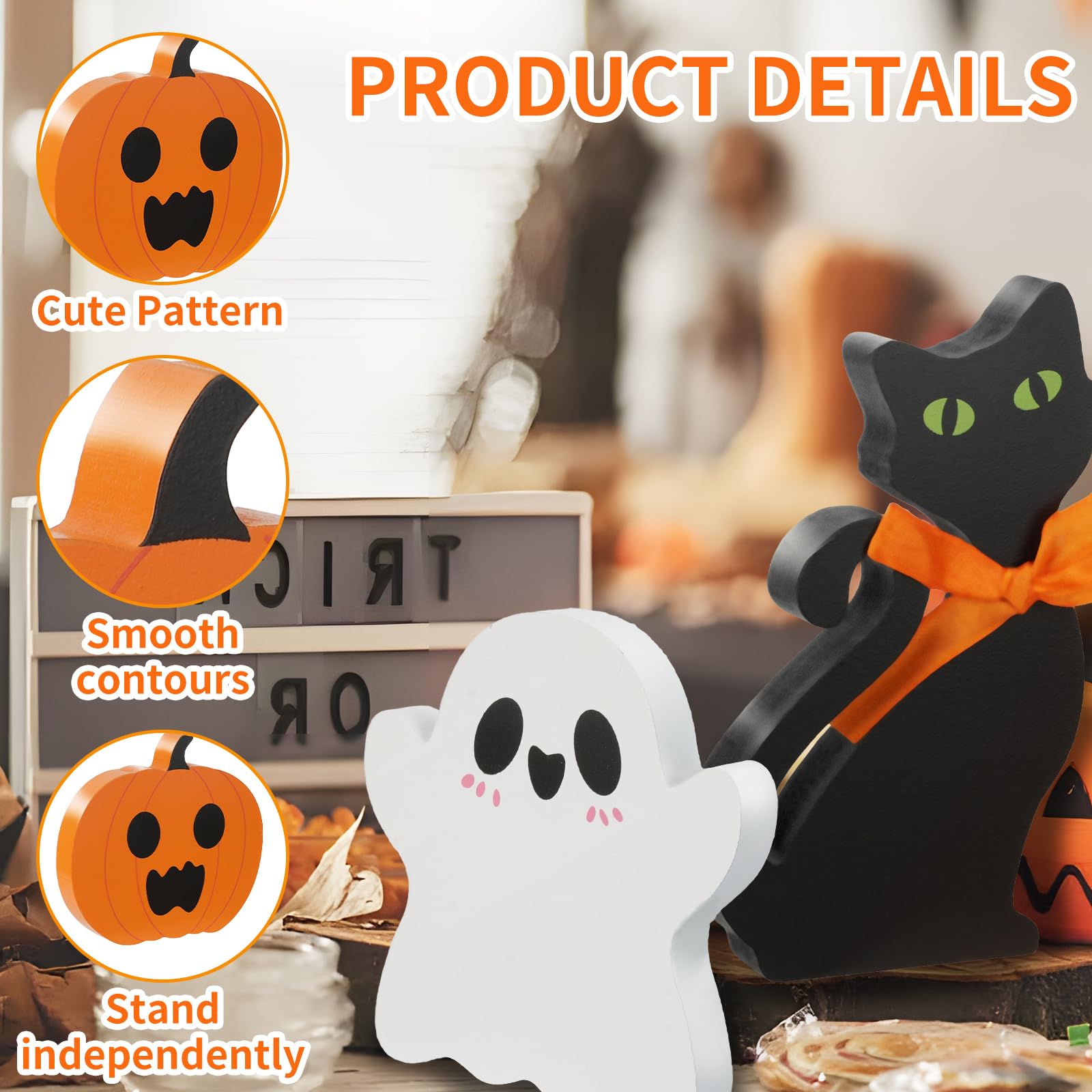 Halloween Tischdekoration Niedliche Halloween Girlande Babyzimmer Dekor  Erstes Halloween Baby Geschenk Halloween Filz Girlande Kürbis Fledermaus  Geist \u0026 Schwarze Katze Niedliche Halloween Dekoration Halloween Deko Figuren, image size:1600x1600