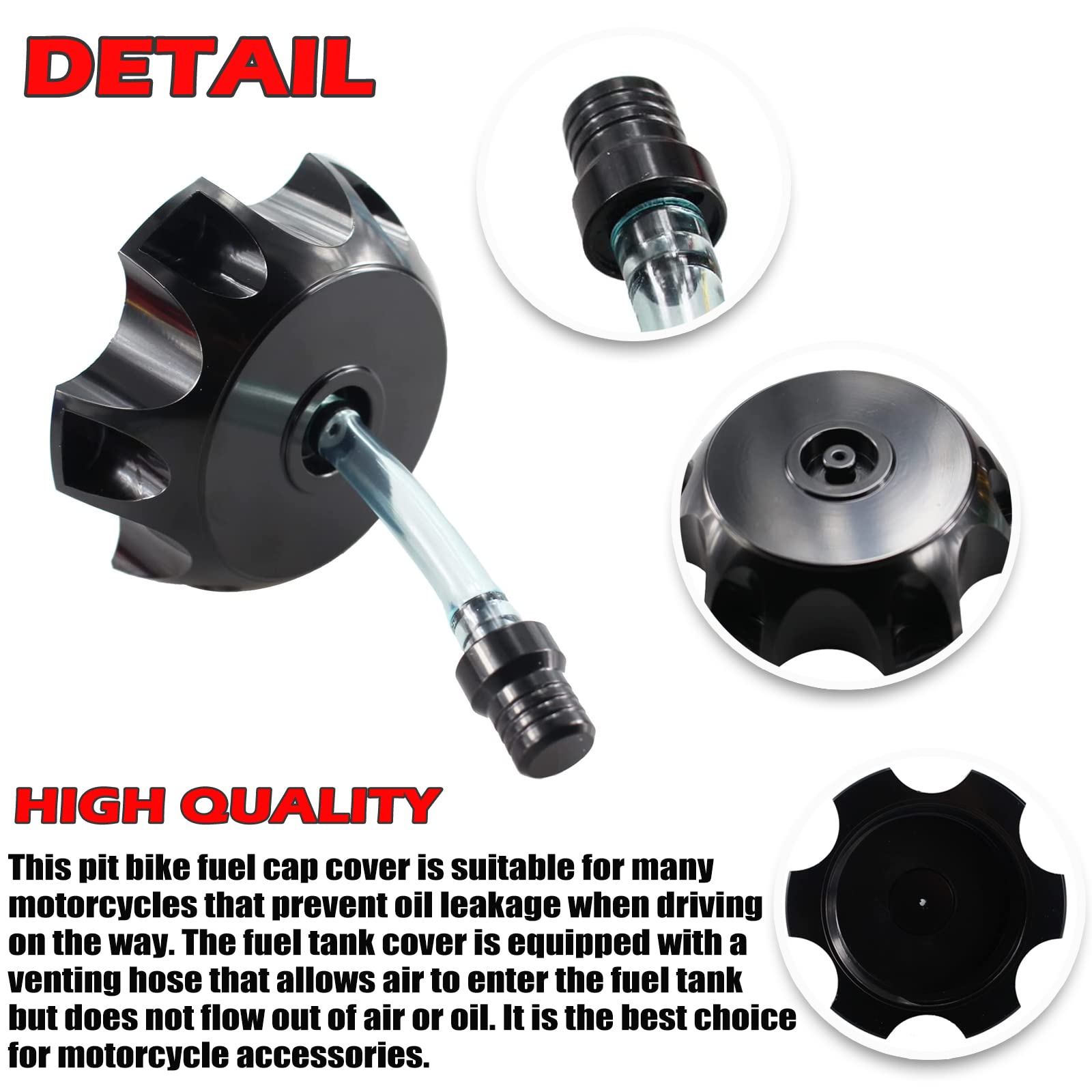 CNC Gas Fuel Tank Cap ATV Dirt Pit 70 125cc Bike 110 150 - View #7