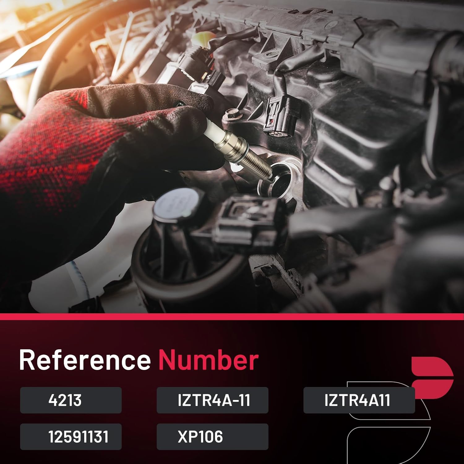 BDFHYK 4213 Iridium Spark Plugs Compatible with Buick Lucerne Terraza Impala Malibu Monte Carlo Uplander for Pontiac G6 Montana Aura Relay Vue 3.5L 3.9L V6 Replacement for IZTR4A11 Set of 6