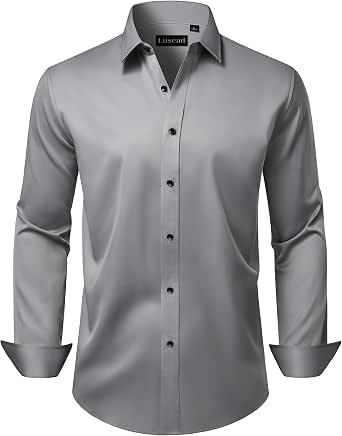 Men's Long Sleeve Stretch Dress Shirt