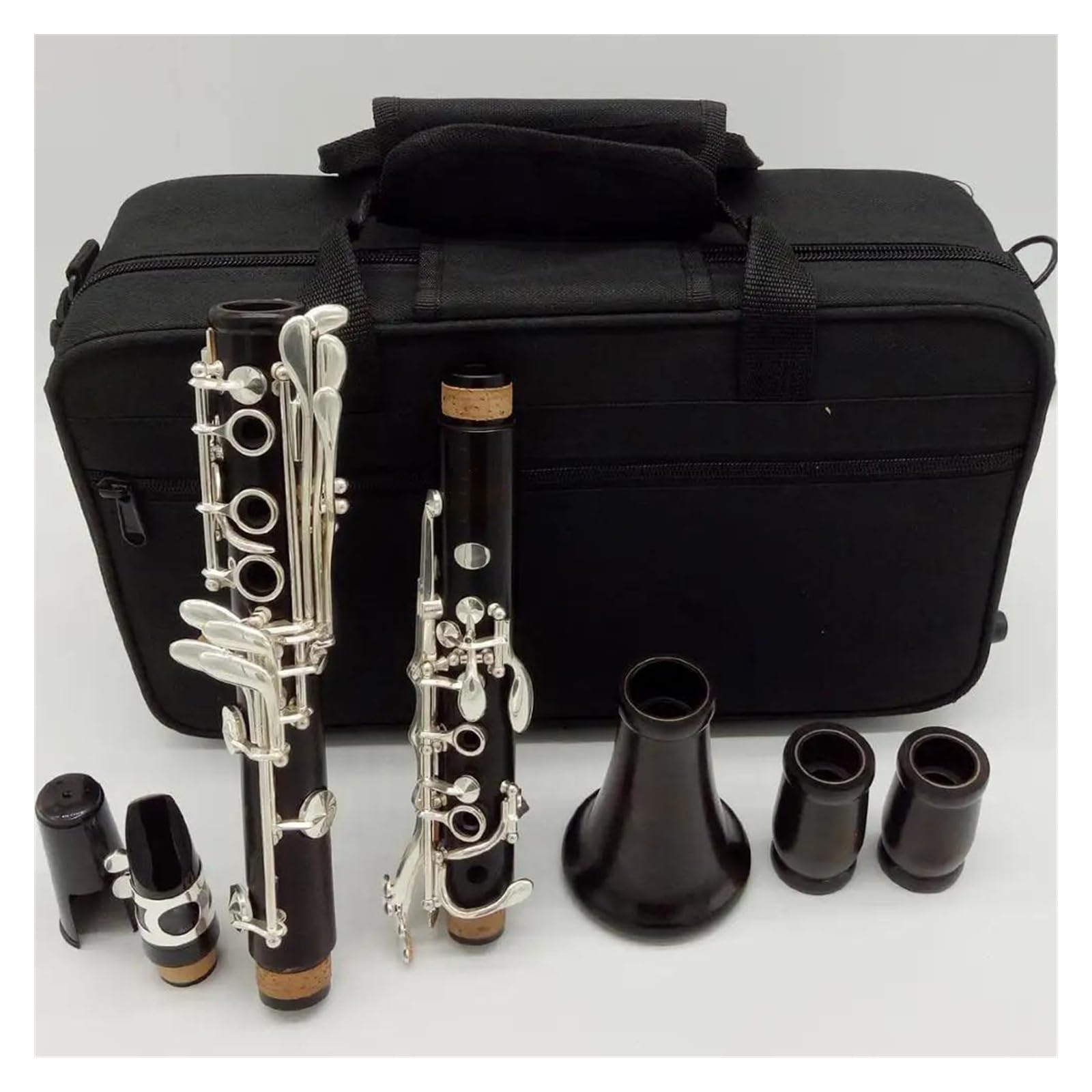 Corpo In Ebano 17 Tasti Tasti Placcati In Argento Clarinetto Tono Sib Con Custodia E Accessori Clarinetto Set