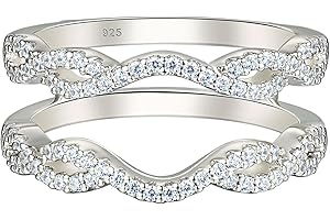 Enhance Your Engagement Ring with an Infinity Twist of Sterling Silver