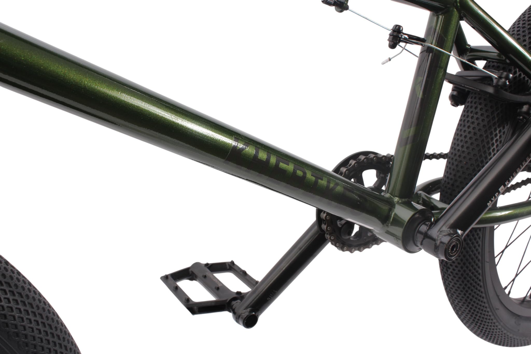 KHE Unique PRO 20 pollici BMX 10,2 kg - 100% CrMo Telaio Butted - 48 Spline Cava - MID BB - Cerchi a doppia camera - Grindguard - Street BMX Pro