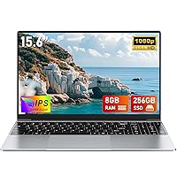 CHIFUYOU 15,6 pollici PC portatile 256GB SSD 8GB RAM DDR4 Computer portatile economico