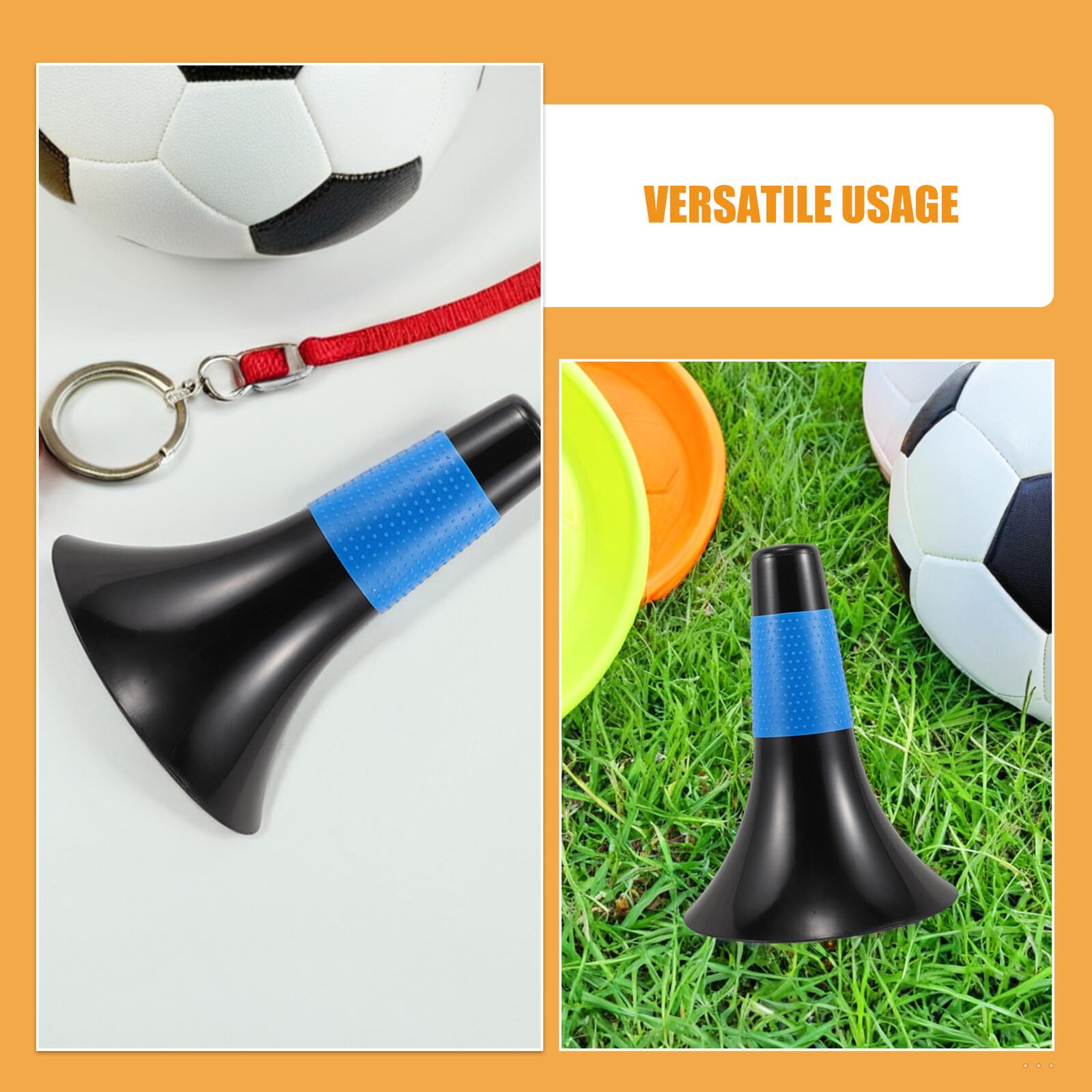 Mikinona Coni per Allenamento Sportivo in Plastico 5pezzi, Indicatori di visibilità per Allenamento Calcio e Sport, Coni di Guida Versatili per Allenatori e Atleti