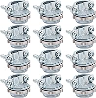 Fuzbaxy 12-Pack 1/2 Inch Zinc Die-Cast Clamp Type Cable Connectors for Romex NM Cable & Electrical Boxes