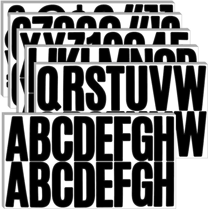 Bemeol 500 Pieces 30 Sheets Large Letter Stickers 2.5 Inch
