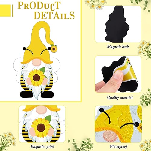 Miniatura 5 de Hoteam 30 imanes navideños de gnomo de temporada para refrigerador, otoño, Halloween, Acción de Gracias, Navidad, invierno, automóvil, decoraciones