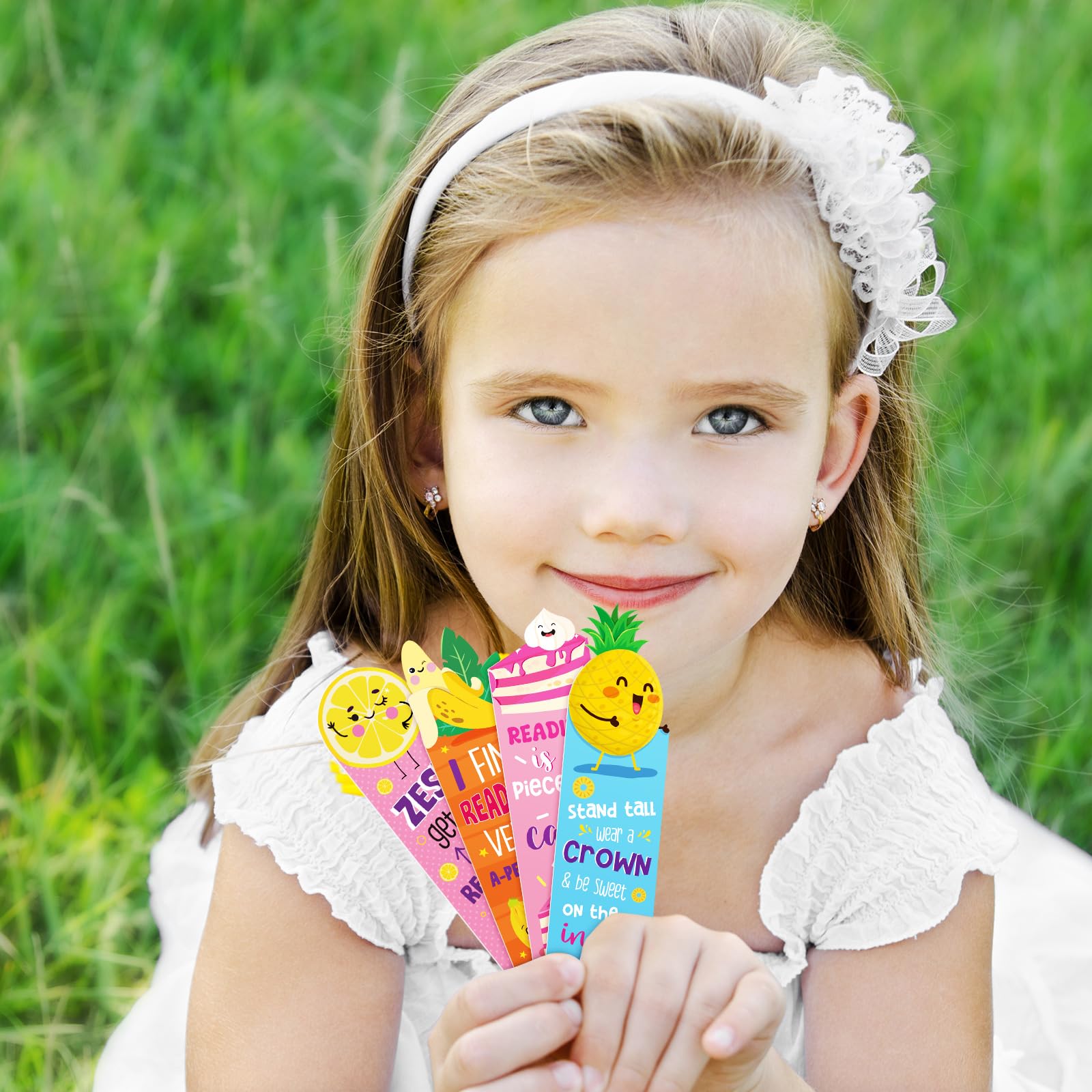 Scented Bookmarks Kids Scratch And Sniff Bookmarks Fruit Food Theme Bookmarks Sayings Bookmarks Assorted Scented Bookmarks Cute Bookmarks For Kids Students Teens Food Lovers 10 Styles 60 Pieces - View #2