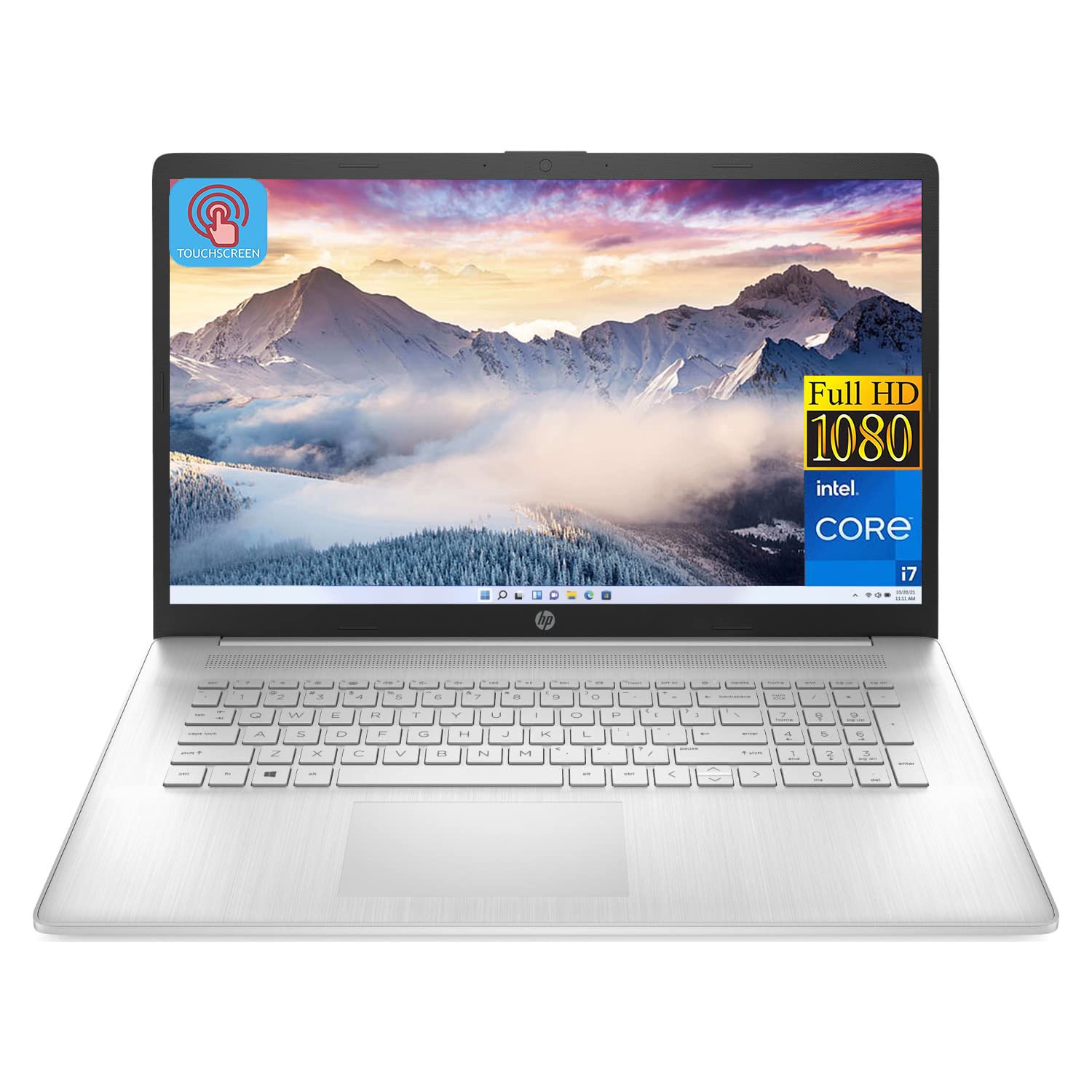 HP2023 Newest Laptop, 15.6” FHD IPS Touchscreen Display, Intel Core i7-1165G7 Processor (Quad-Core), 8GB RAM, 512GB SSD, Intel Iris Xe Graphics, Wi-Fi, Bluetooth, USB Type-C, Windows 11 Home, Silver