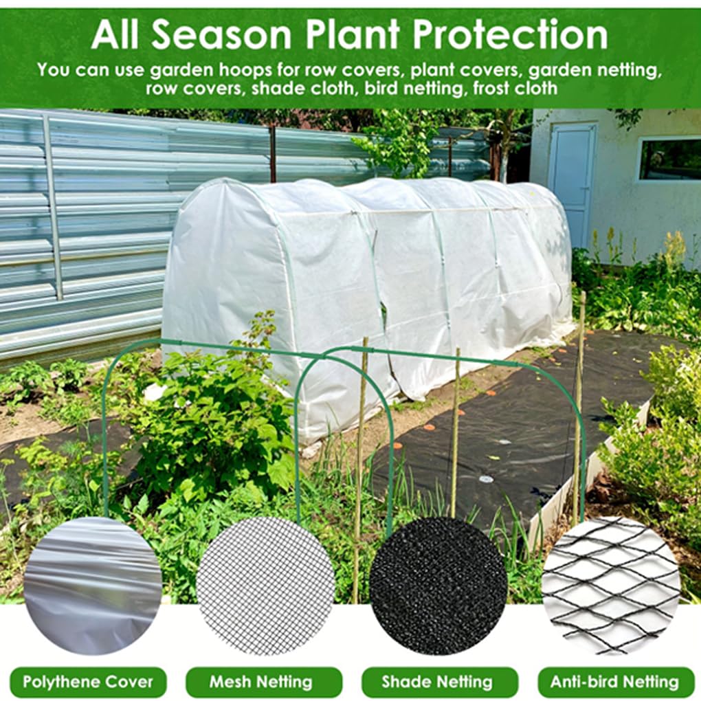 Kits de serres tunnels robustes avec arceaux de jardin pour la