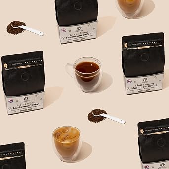 Merryhill Mushrooms - Lion’s Mane Mushroom Ground Coffee - Focus | Adaptogenic, Medium Roast Mushroom Coffee Made With Lion's Mane Extract (250g)