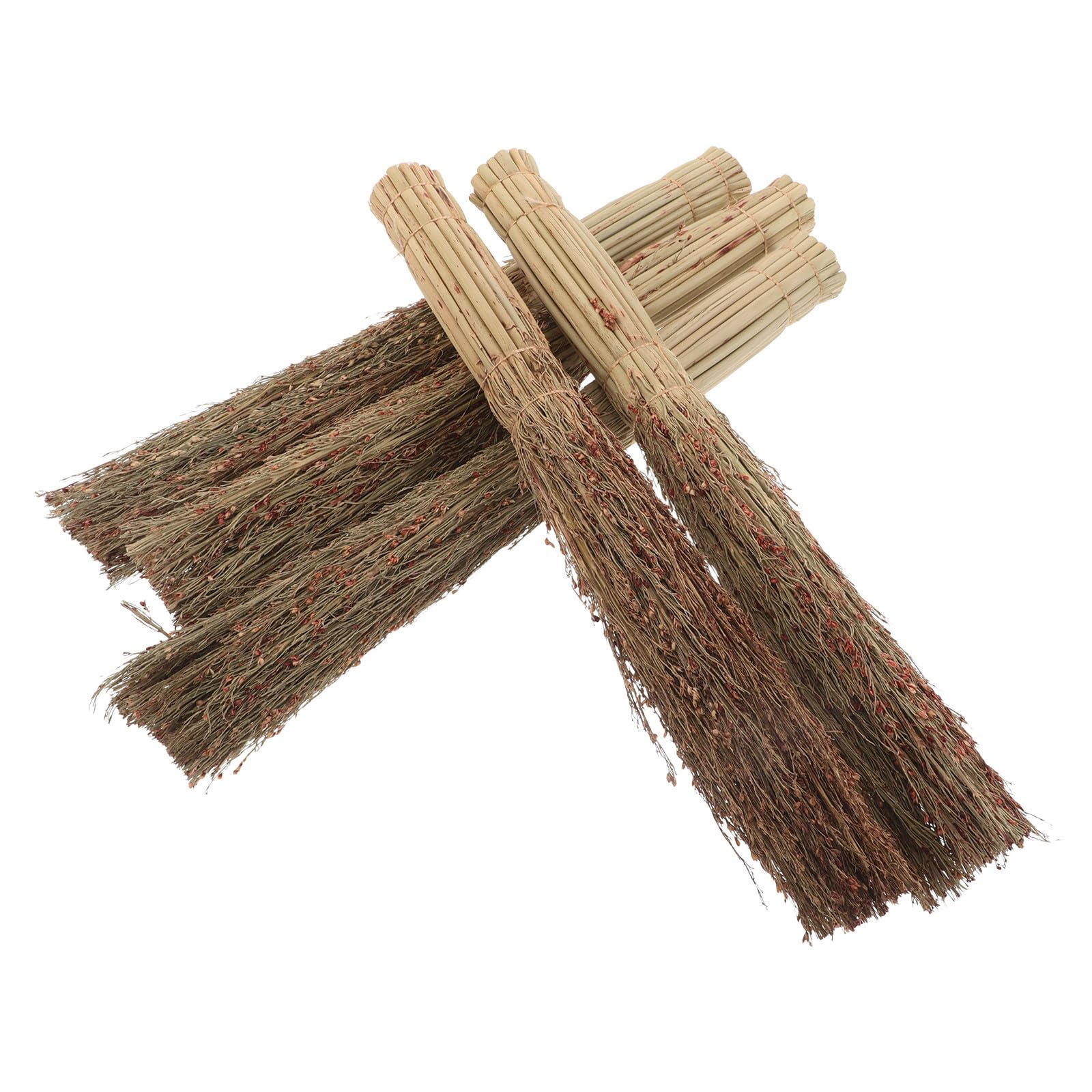 Cepillos para Sartenes Toyvian Juego de 5 Piezas con Mango Largo de Sorgo para Limpieza de Cocina