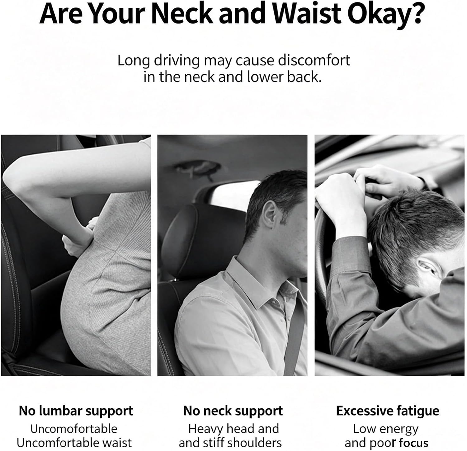Headrest Neck Pillow Set for Skoda Favorit/Felicia/Popular Driving Comfortable Soft Lumbar Support and Car Neck Pillow image 4