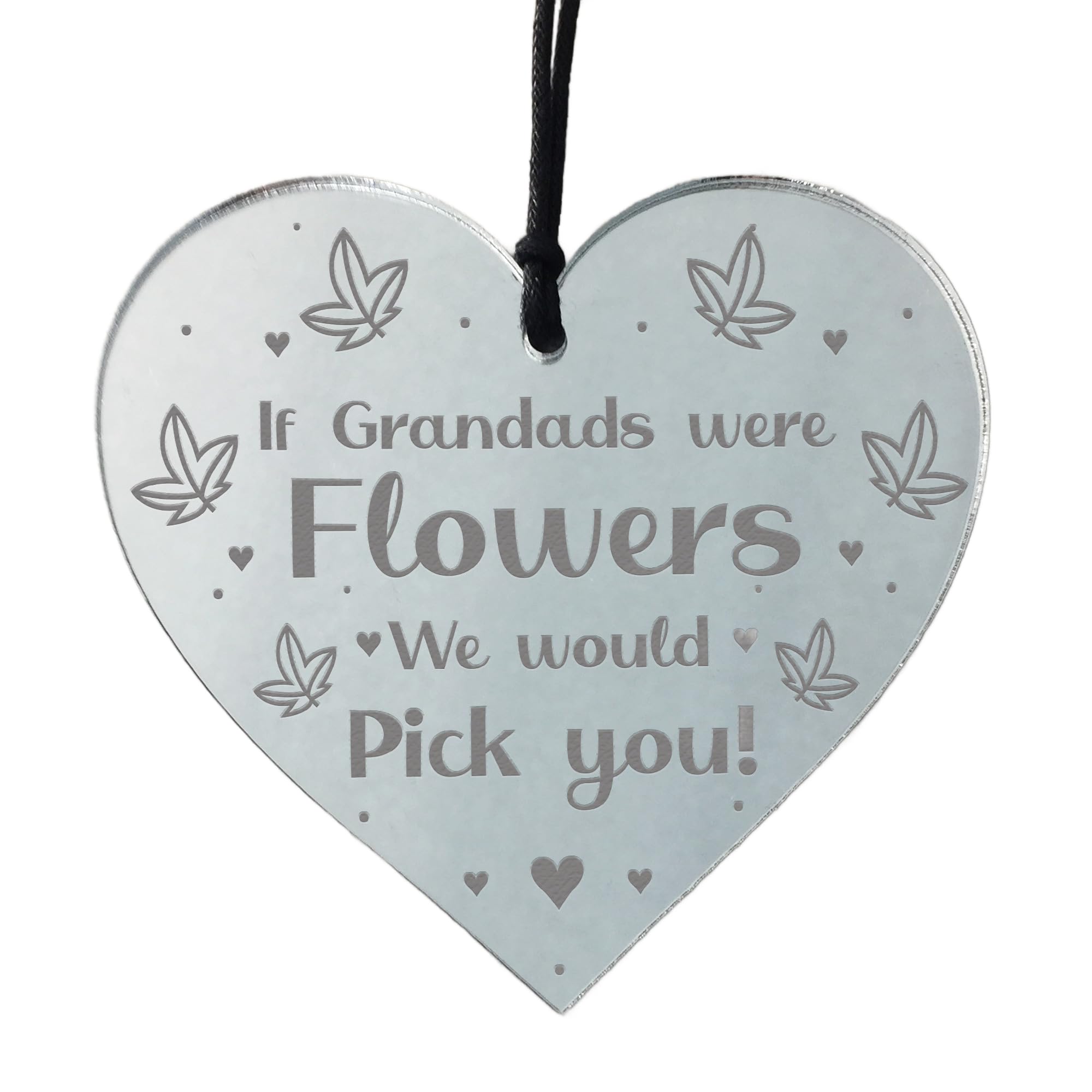 Special Thank You Gift For Grandad Birthday Christmas Engraved Heart Gift For Him