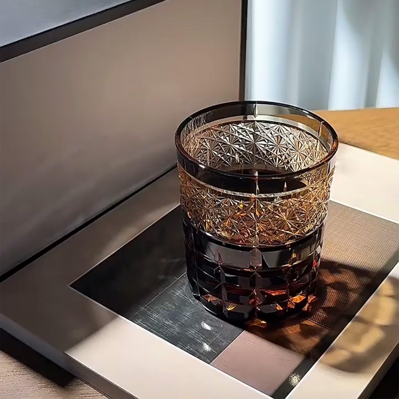 FCOVIRLEN Vaso de whisky de cristal