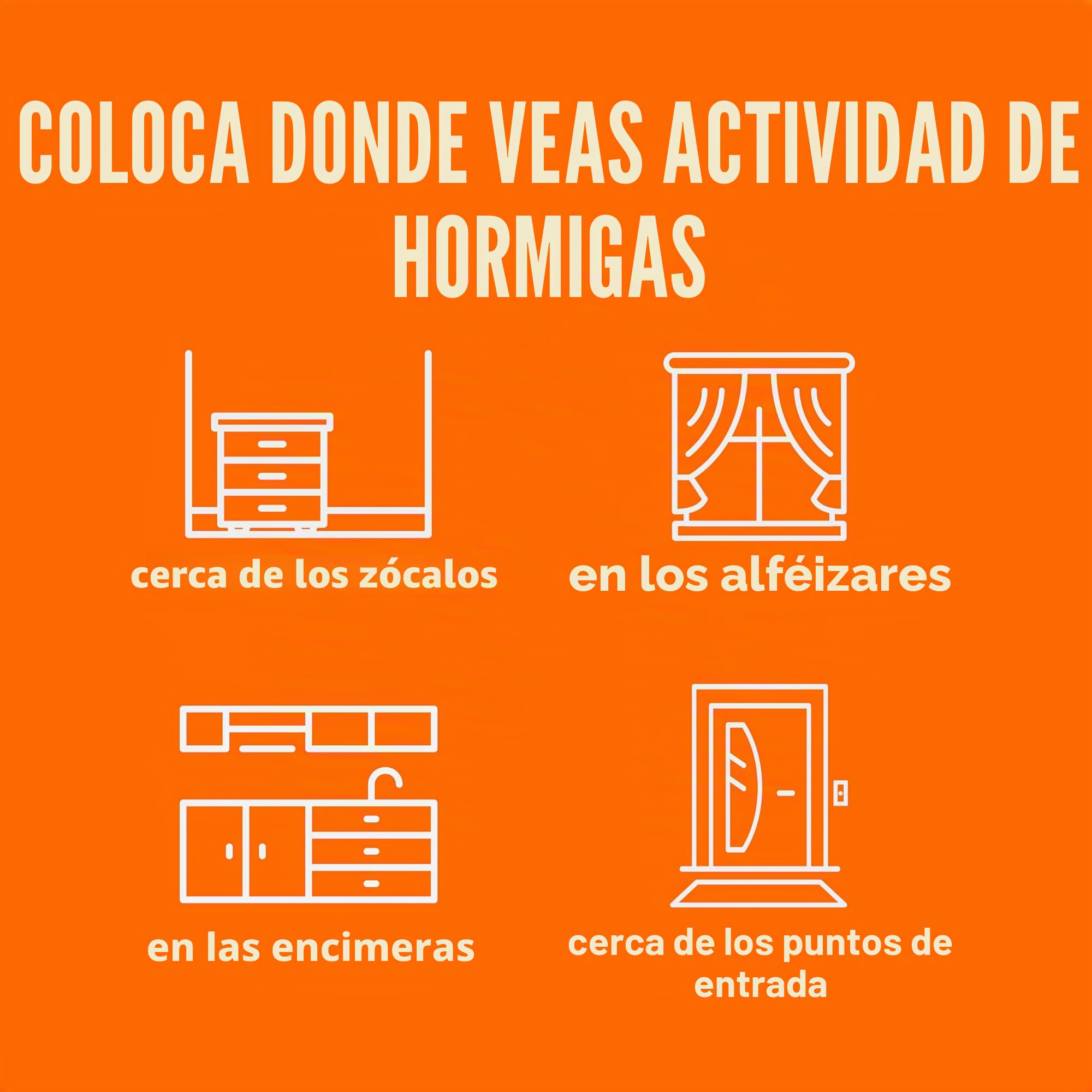 TERRO Cebos líquidos para Hormigas para Interiores con Tiras Adhesivas para Cebo Discreto, Trampa para Hormigas Terro y estación de Cebo, Paquete de 4 Unidades, T334B