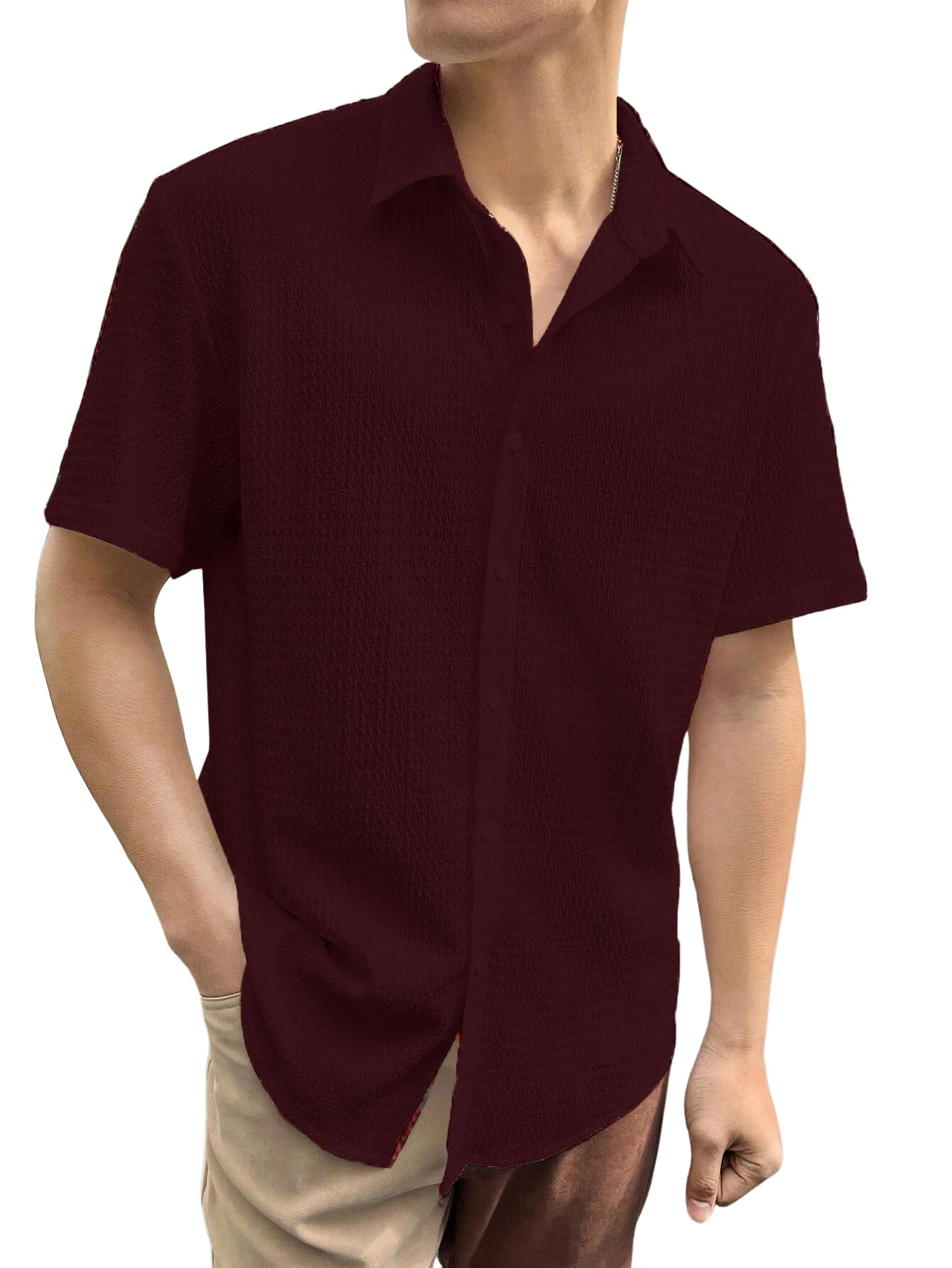 leriya fashion Full Shirt for Man | Unique Shirts for Men Stylish |Casual White Shirt's for Mans |Polycotton Button Down Shirt for Mens (Available in Plus Size)-picture-37