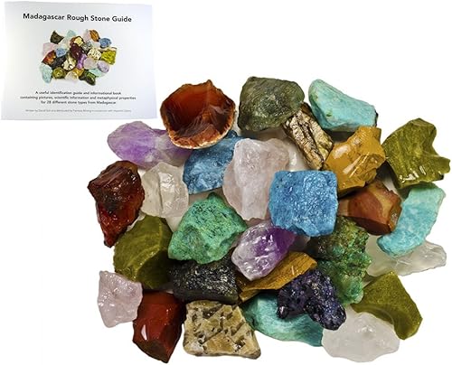 Fantasia materiales Bulk Rough Madagascar piedra MixRaw Natural cristales y rocas para cabbing corte Lapidary Tumbling pulido alambre de envolver Fantasia materiales Bulk Rough Madagascar piedra MixRaw Natural cristales y rocas para cabbing corte Lapidary Tumbling pulido alambre de envolver