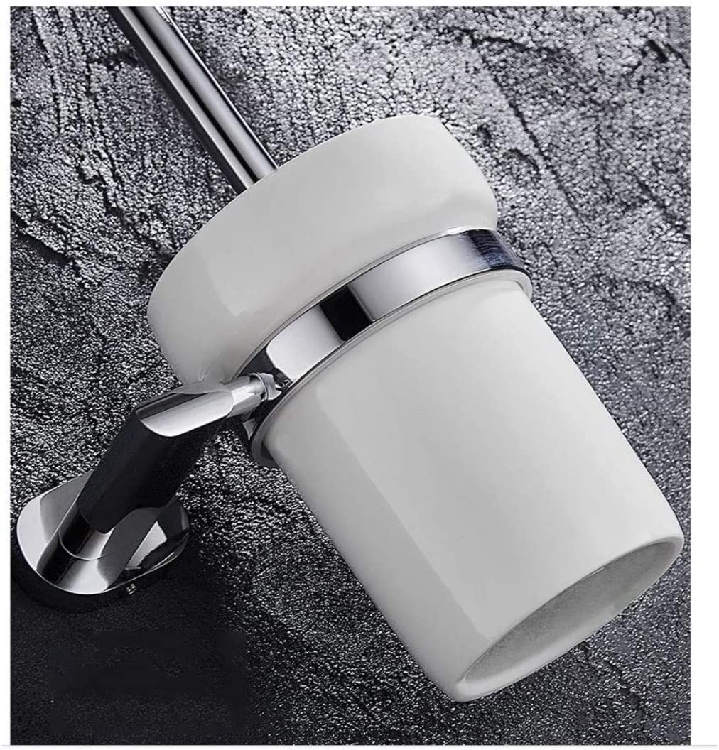 Juego de escobilla de inodoro para montaje en pared, accesorios de limpieza de baño, perfecto para fregar suelos, herramienta de limpieza de inodoro elegante y funcional