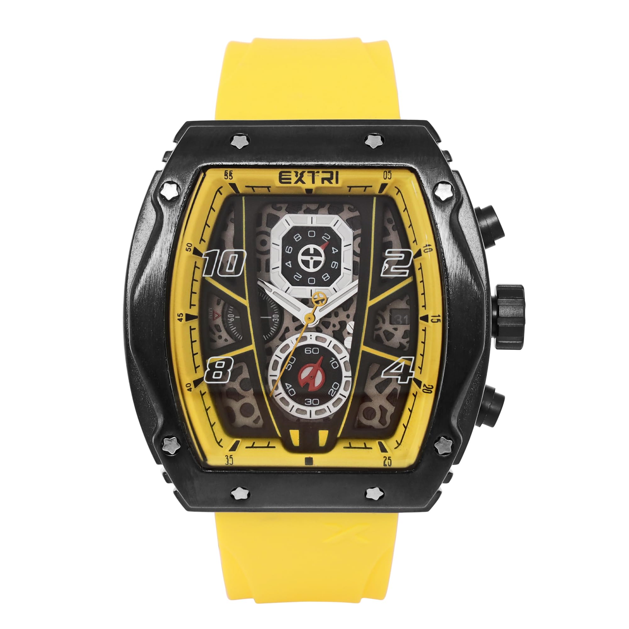 Buy EXTRI Analog Black Dial Men's Watch-X6053-E at Amazon.in