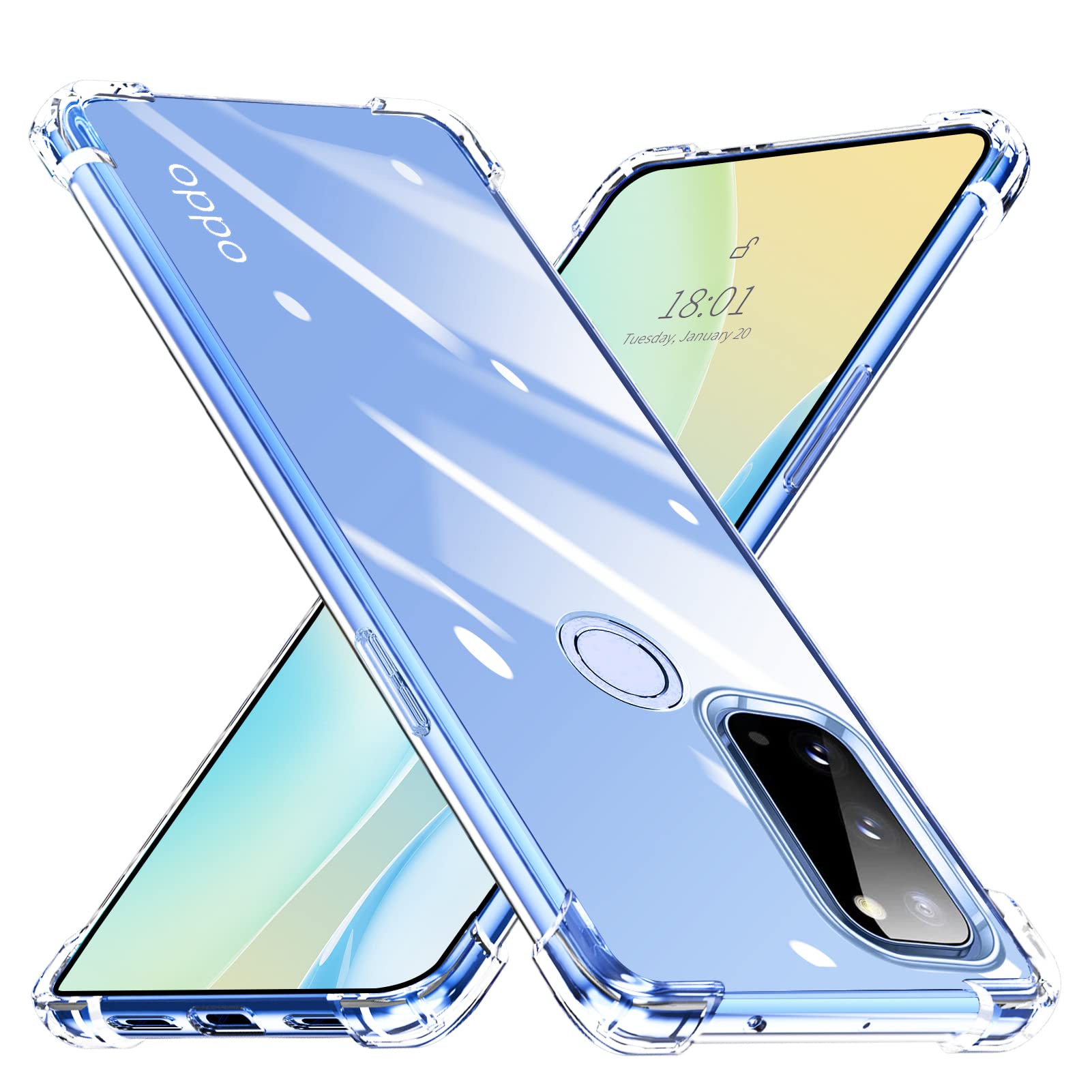 Amazon.co.jp: OPPO Reno5 A ケース クリア 透明 TPU ソフトケース 耐 