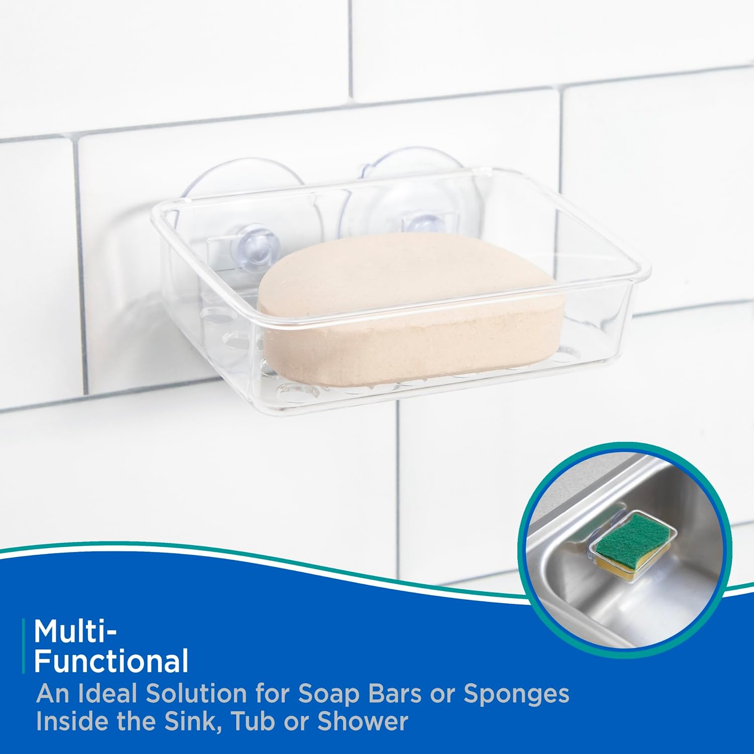 Kenney® Plastic Shower Soap Bar Holder
