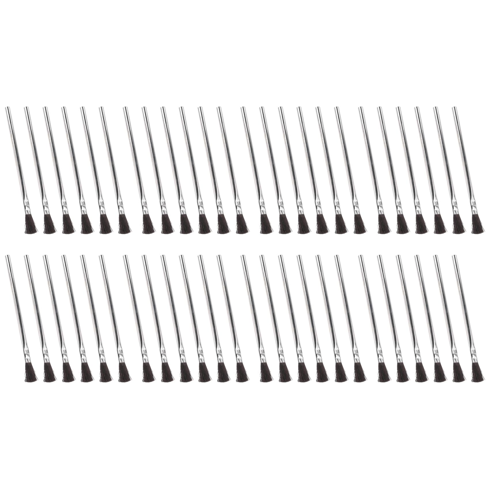 Qeunrtiy Acid Brushes - 3/8 Inch Horsehair Acid Flux Brushes, Disposable Glue Brushes for Woodworking, Acid Flux Brushes 48 Count