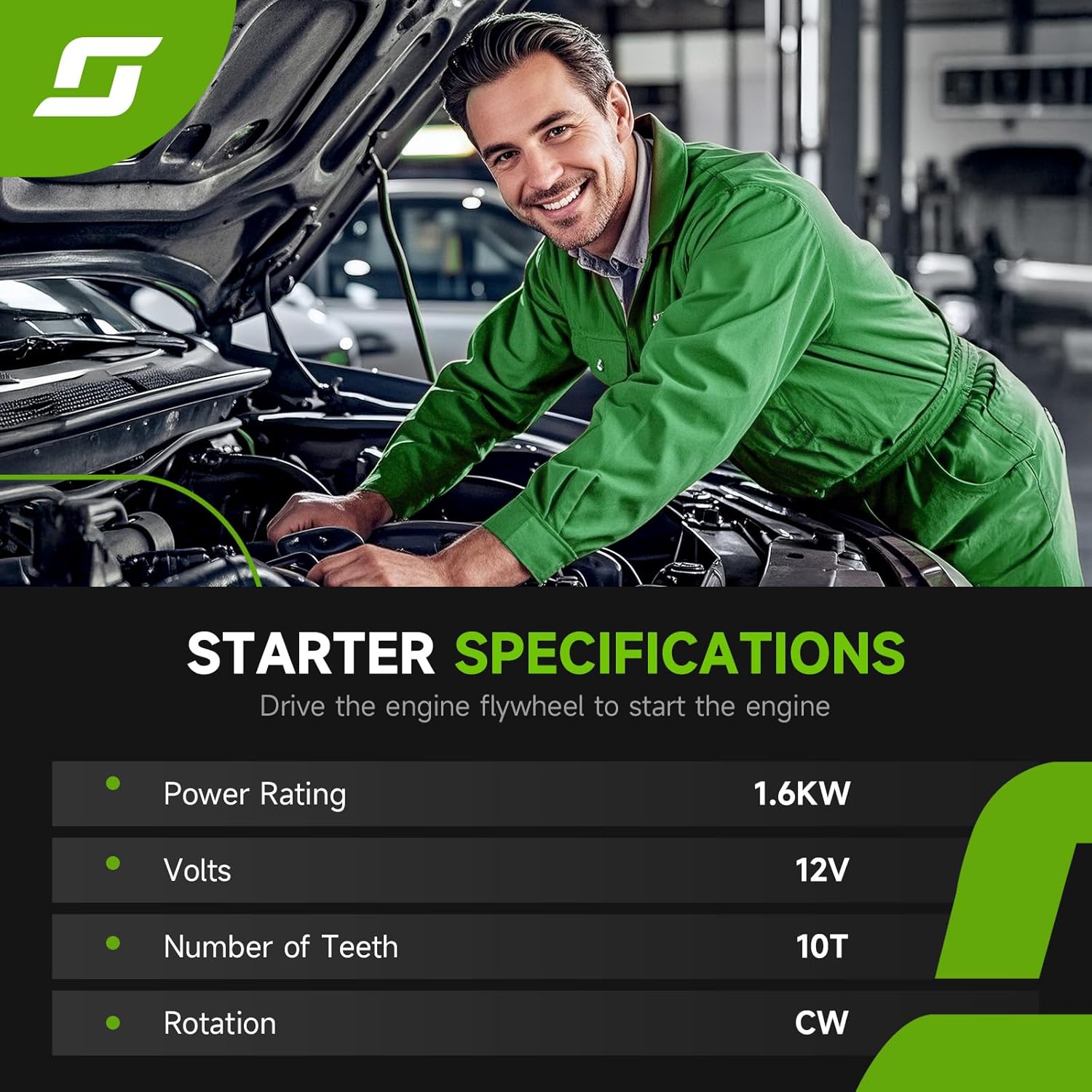 17841 New Starter Compatible with 2003-2008 Toyota Corolla Matrix Pontiac Vibe 1.8L L4 Engine 2003 2004 2005 2006 2007 2008 OE#: 28100-0D080 28100-22090 88969483 428000-0340 428000-1310